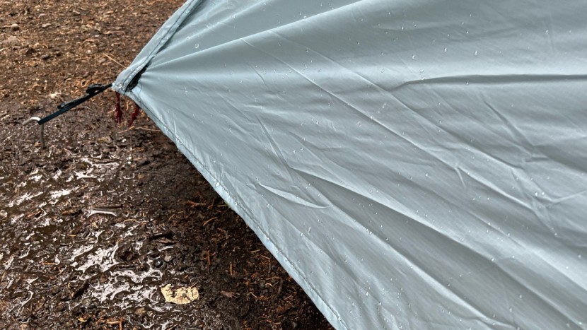 mountain hardwear mineral king 3 - a little rain was an easy adversary for the full coverage fly.