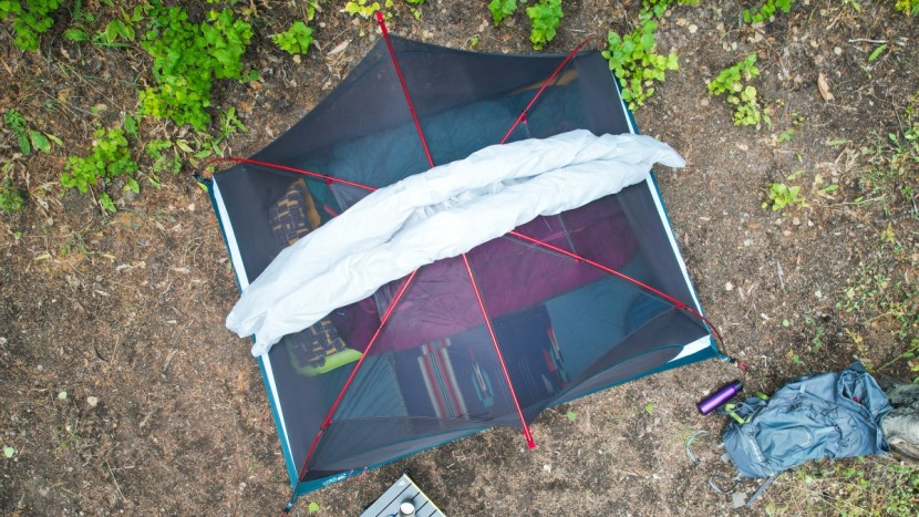 mountain hardwear mineral king 3 - great views while still ready for nasty weather. the fly rolls up...