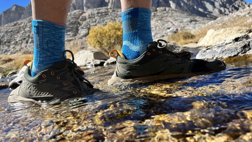 hoka anacapa low gtx - with both a gtx liner and waterproof nubuck material, the anacapa is...
