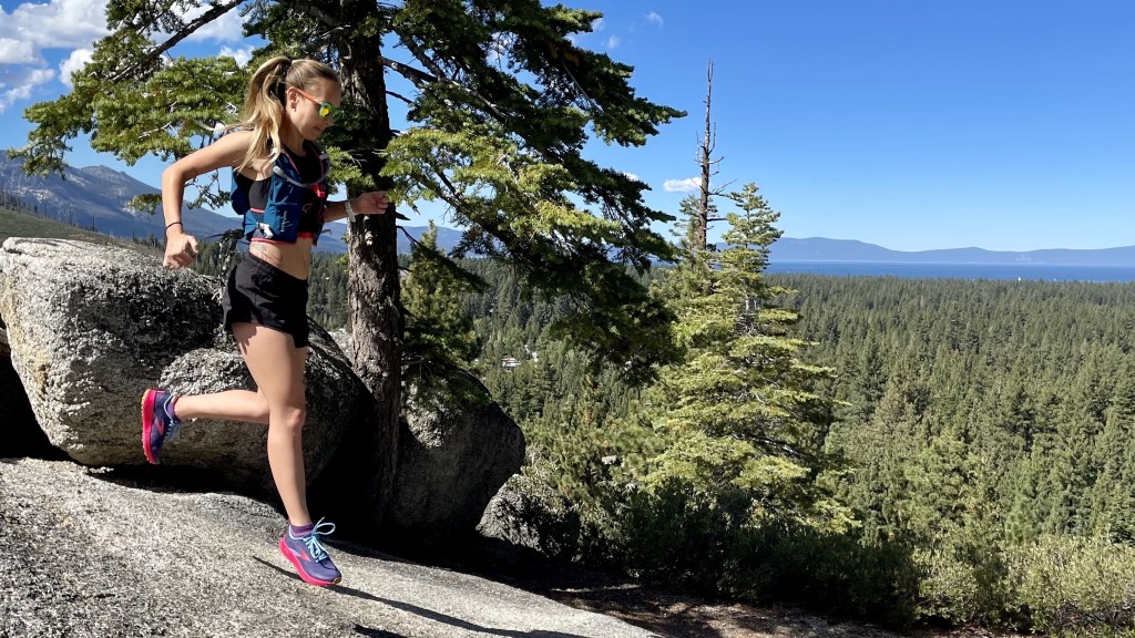 running shoes - if your runs will frequently take you off the pavement or track...