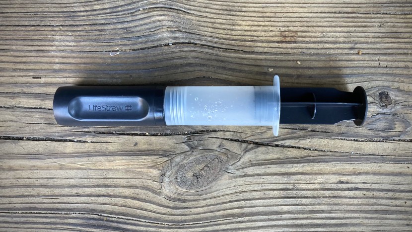 lifestraw peak gravity 3l - perform easy maintenance by simply attaching this syringe to the...