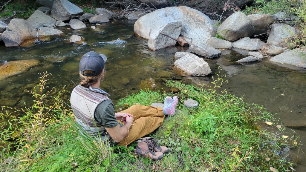 smartwool classic mountaineer maximum cushion - one of our testers resting his bones after a long day. the smartwool...