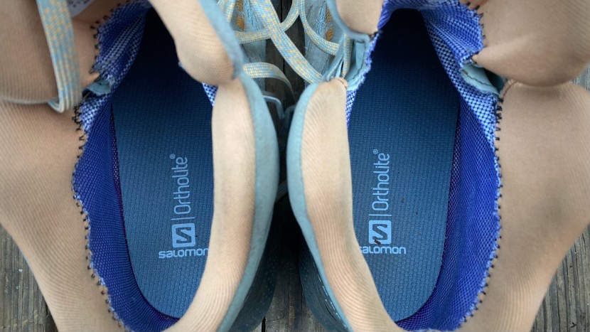 salomon outpulse mid gore-tex for women - removable ortholite inserts enhance overall comfort by offering...