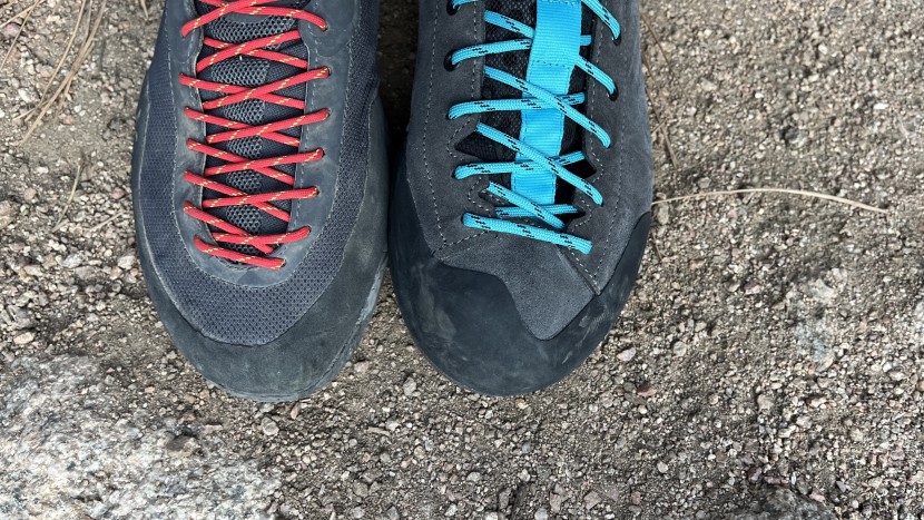 la sportiva tx guide - the tx guide, left, has a low-volume forefoot compared to a more...