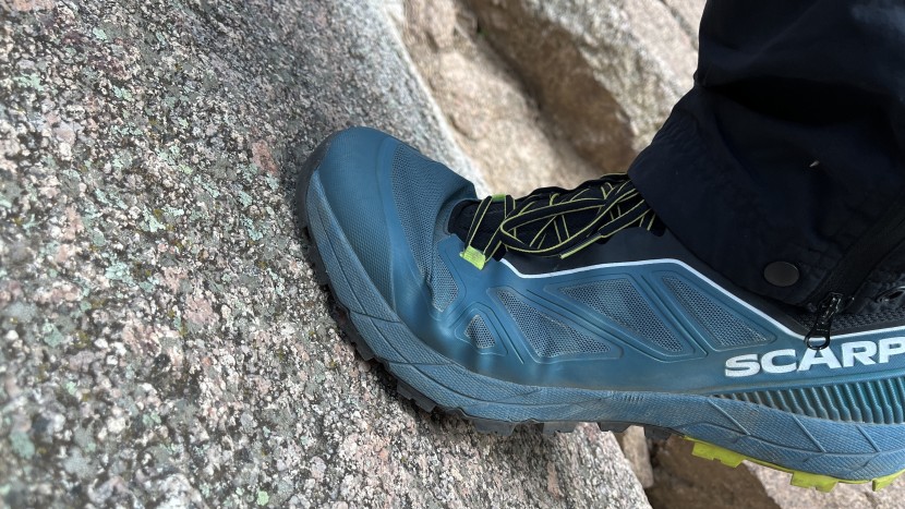 scarpa rapid - the rapid has sticky rubber, but a soft sole and imprecise fit means...