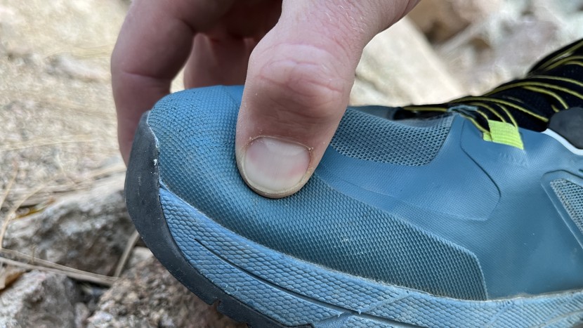 scarpa rapid - rubber reinforcements in the toe and heel add some durability to the...
