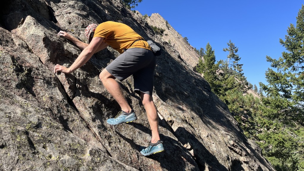 scarpa rapid - testing the scarpa rapid by climbing on the east face of the third...