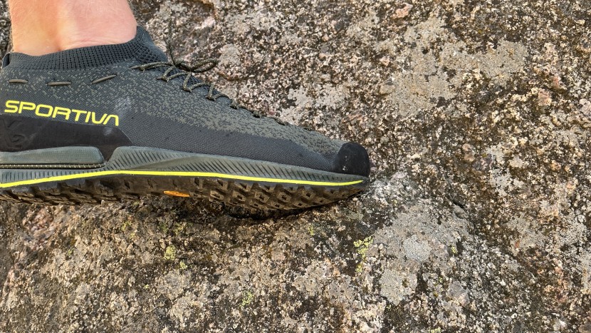 la sportiva tx2 evo - the knitted fabric upper and thin rubber sole on the tx2 evo aren't...