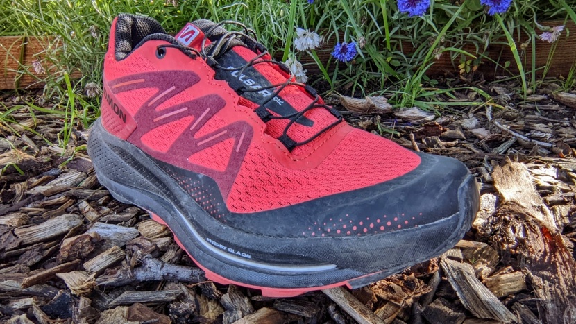 salomon pulsar trail - although there is a solid section of tpu extending upwards from the...
