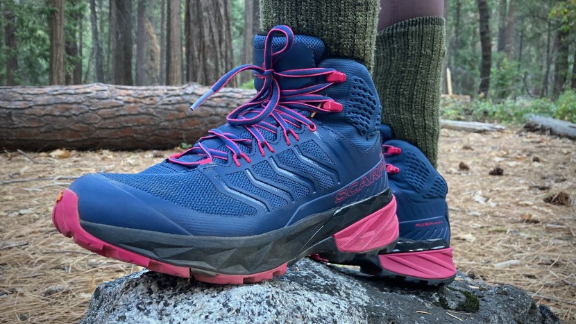 scarpa rush mid gtx for women - the scarpa rush features ample cushion underfoot and a lightly...