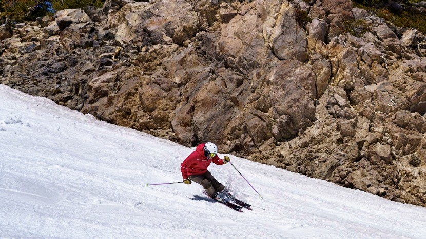 atomic maverick 95 ti - this ski powers through variable conditions.