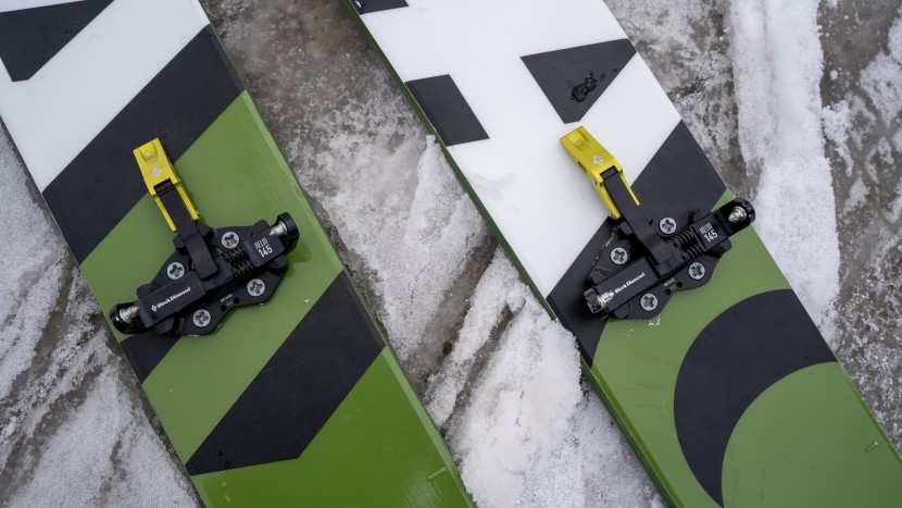 black diamond helio carbon 115 - helio skis and helio bindings, both from black diamond. this setup...