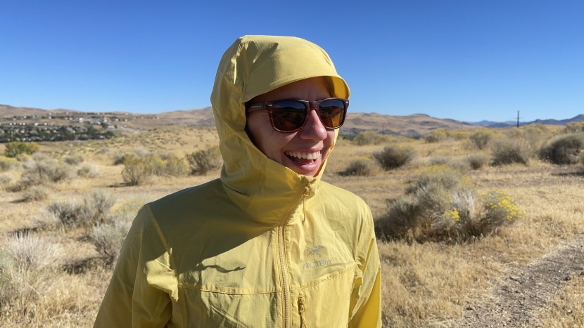 arc'teryx squamish hoody for women - an extra tall chin guard and bungee-tightening hood help keep you...