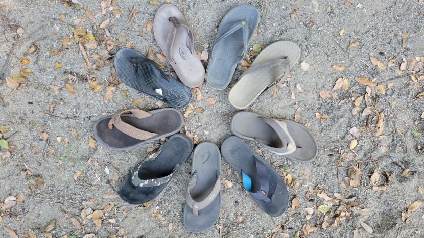 lots of flip flops went into our testing process, of all different...