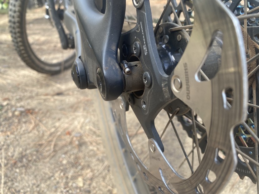 stan's flow mk4 - the rear hub features a small collar for micro-adjustment that is...