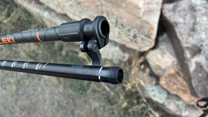 leki makalu lite - these poles are surprisingly light, considering their burly metal...