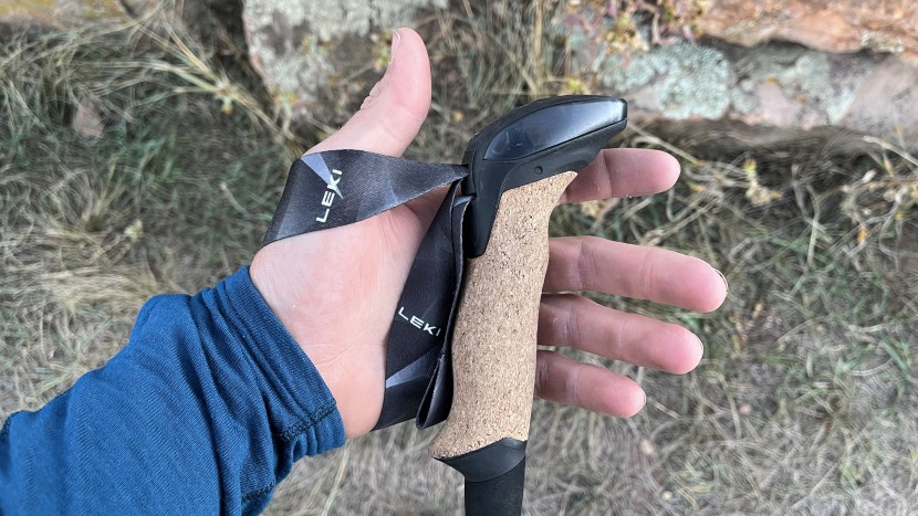 leki black series fx carbon - the fx carbon has a comfortable foam grip, though the large handle...