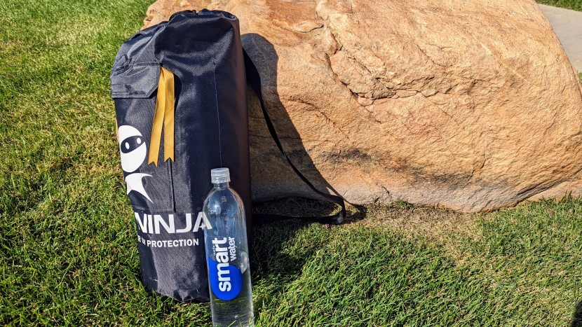 canopy tent - the sun ninja has one of the smallest packed sized of the products...