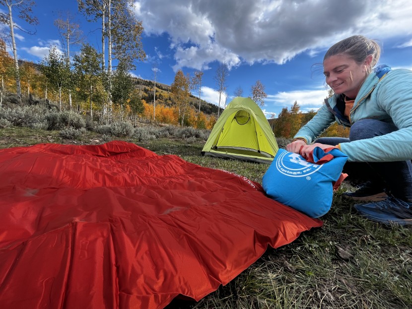 big agnes rapide sl insulated tent floor - we found having one person inflate the pad while the other set up...