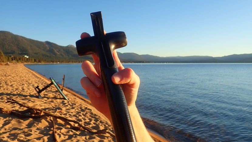 werner vibe - the leverlock on the vibe results in a less ergonomic handle shape...