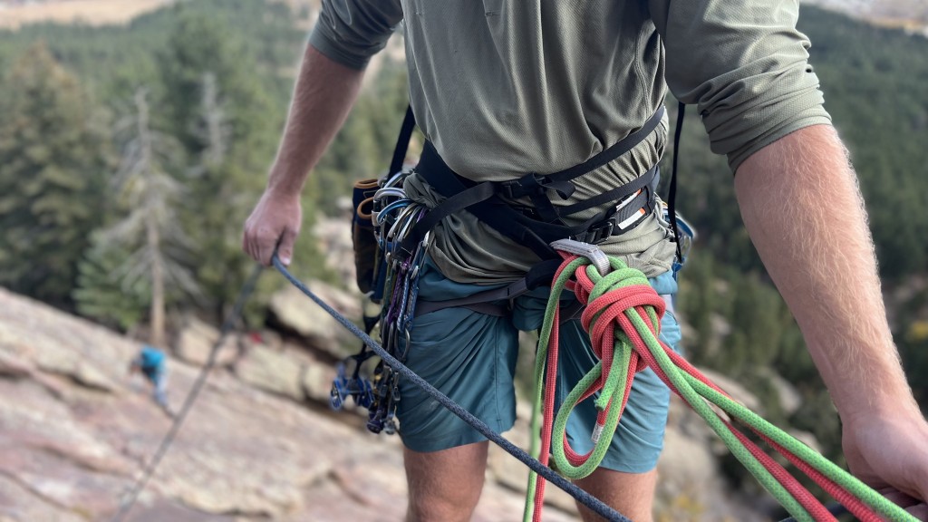 black diamond solution - the black diamond solution at work at a hanging belay.