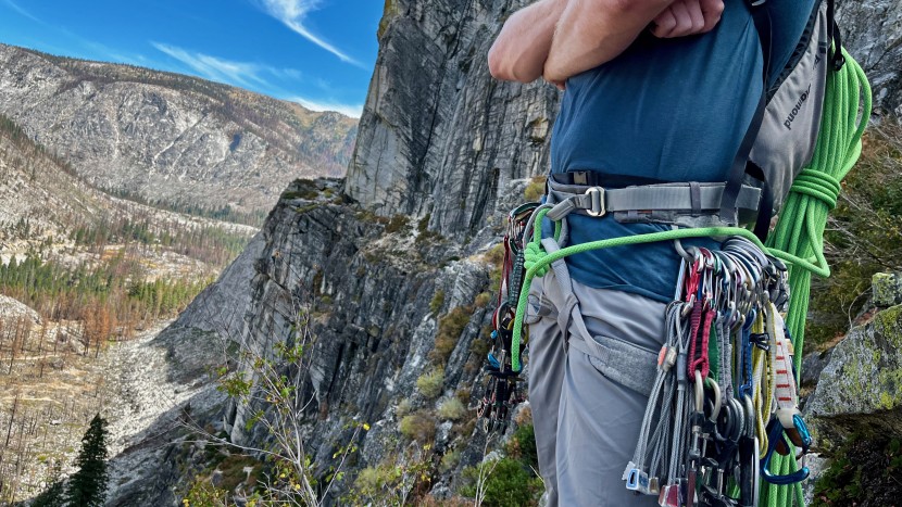 petzl sama - the sama is generally comfortable for moving around and climbing...