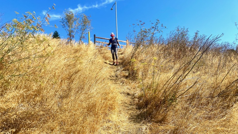 we tested each shoe on loose dirt and on steep uphill and downhill...