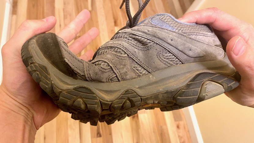 although the sole is quite stiff, the moab 3 still manages to retain...