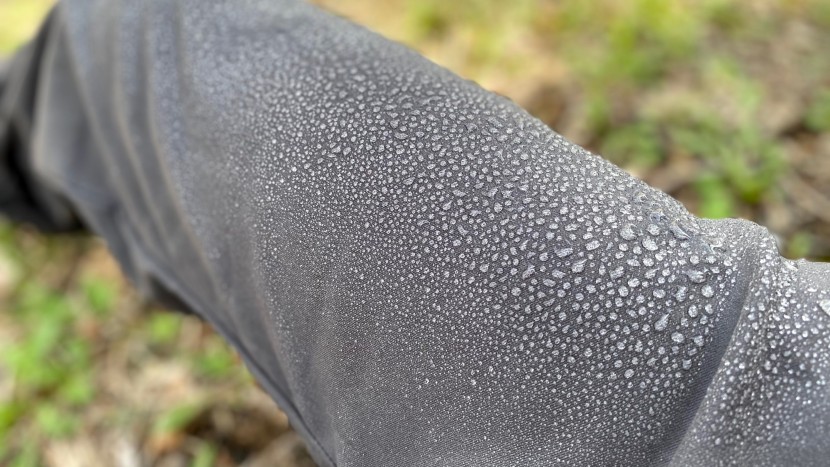 the stretch zion ii has great water resistance, shedding beads and...