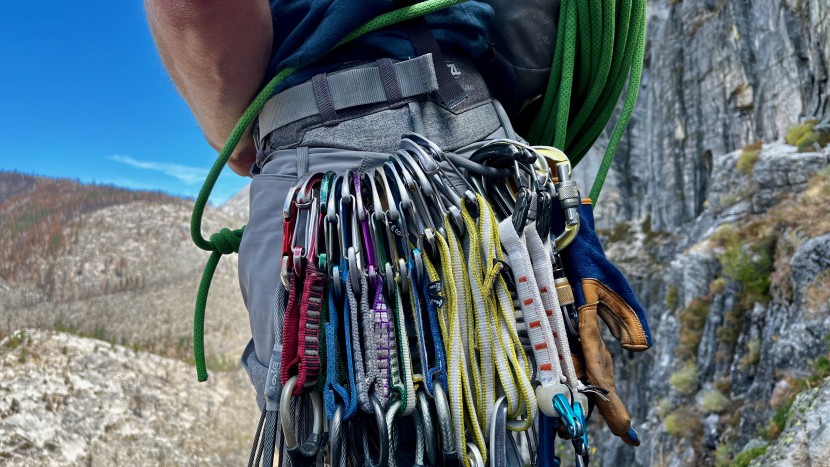 climbing harness - we assess the gear loop size and placement of each harness, in...