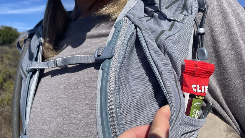 osprey dyna 6 for women - the front zippered pocket is our favorite place for keeping our...