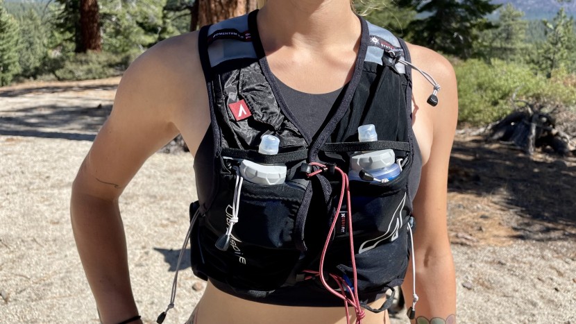 the flasks of the ultraspire momentum 2.0 ride a bit lower than we...