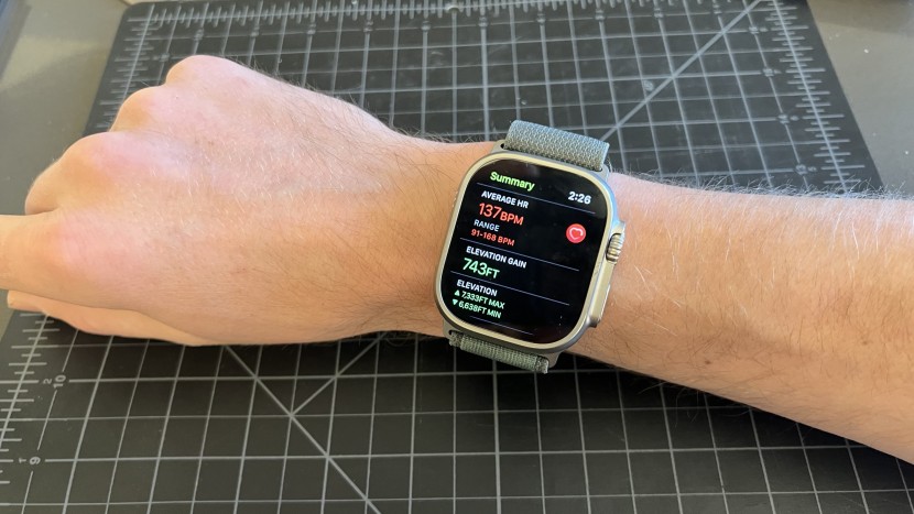 apple watch ultra - various activity pages and data screens were abundant, one thing we...