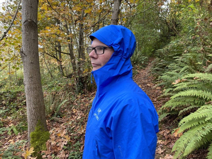 arc'teryx beta jacket - the beta's top-tier peripheral vision in action; there aren't that...