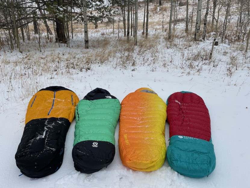 marmot col -20 - the col, left, is the biggest, heaviest, and warmest in this bunch...