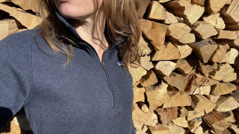 patagonia better sweater 1/4 zip for women - the better sweater is bulky and slim fitting, making it difficult to...