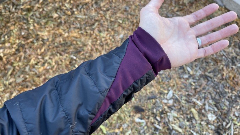 ortovox swisswool piz bo&egrave; for women - the stretch knit cuffs and wrist extension of the piz boe are silky...