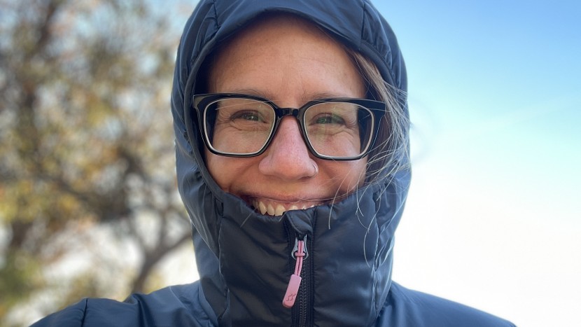rab xenon hoodie 2.0 for women - the hood is fitted and warm, with a chin that comes up high, keeping...