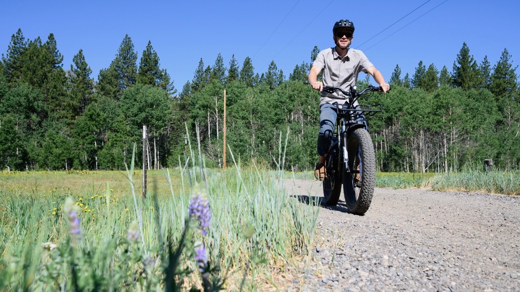 bike - fat tire e-bikes have knobby tires that expand their surface...