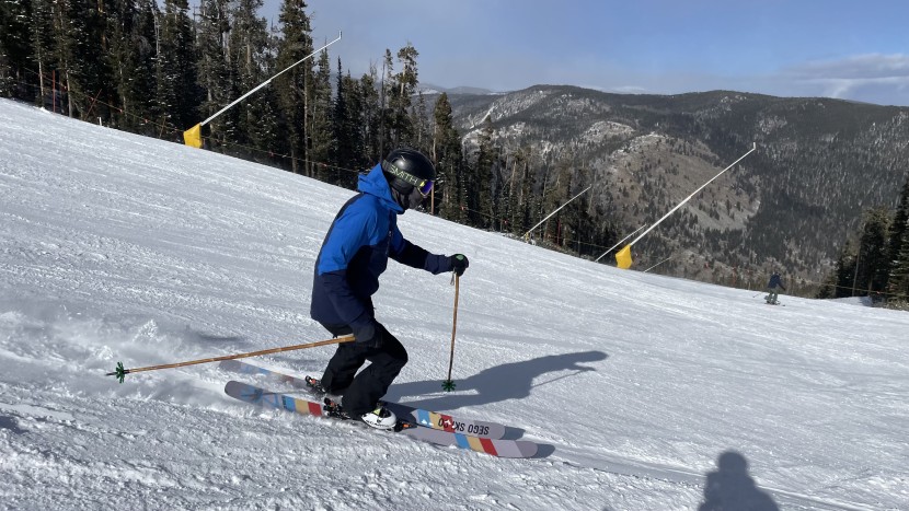 rab khroma freeride gore-tex gloves - ripping groomers on a cold day in the rab khroma freeride gore-tex.