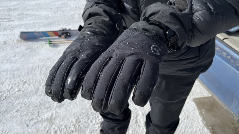 gordini aquabloc down gauntlet glove - the softshell material on the back of the glove repels water at...