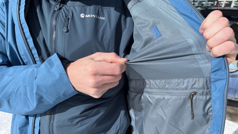 patagonia powder town - a hanging mesh liner adds some insulation, but not much.