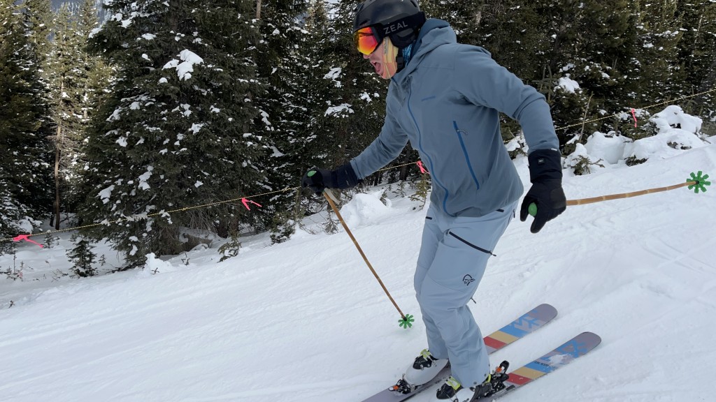 patagonia upstride jacket - the upstride on the groomers during early season testing in cold...