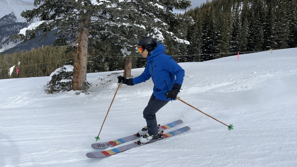 outdoor research hemispheres ii - the or hemispheres ii during on-slope testing in colorado.