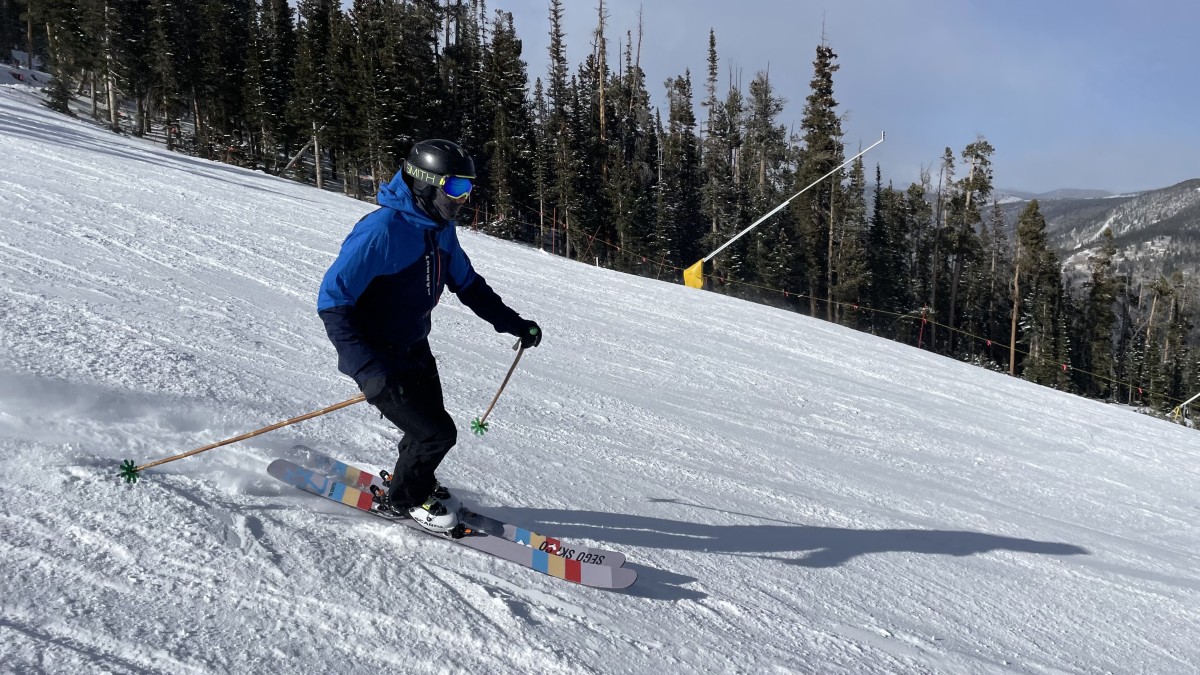 Mammut Aenergy Air HS Hooded Review (The Mammut Aenergy Air during some on-slope testing in the early season.)