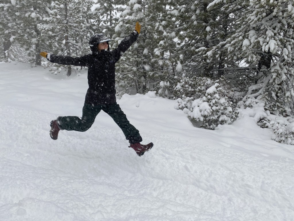 keen betty pull-on - we did some jump tests to see how slippery the landing would be and...