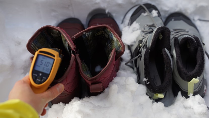 winter boots womens - we took the before and after temperatures of our boots after being...