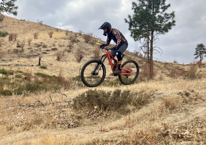 sweet protection knee guards - these pads prefer to be on the ground cruising down moderate terrain.