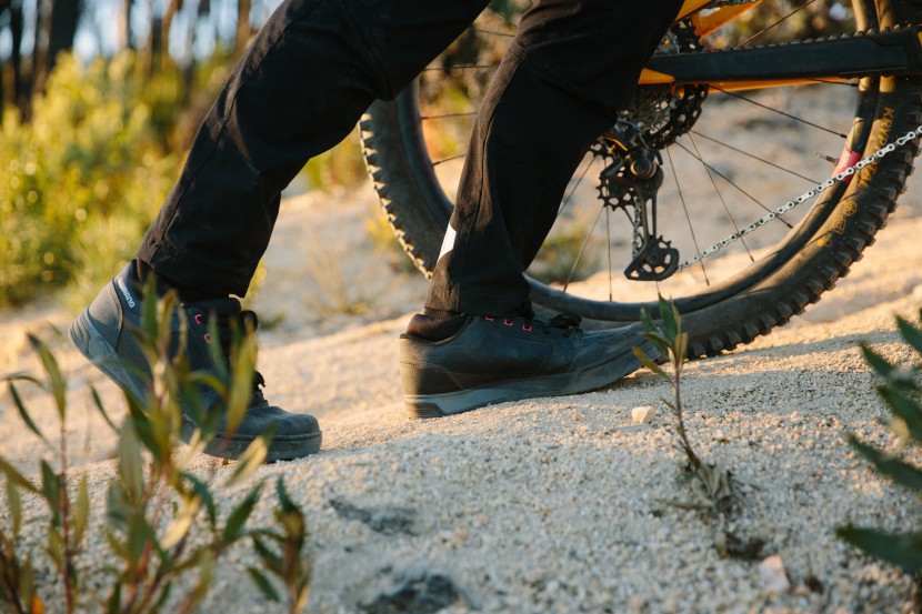 shimano gr9 - flex through the toe makes the gr9 comfortable and easy to walk in.