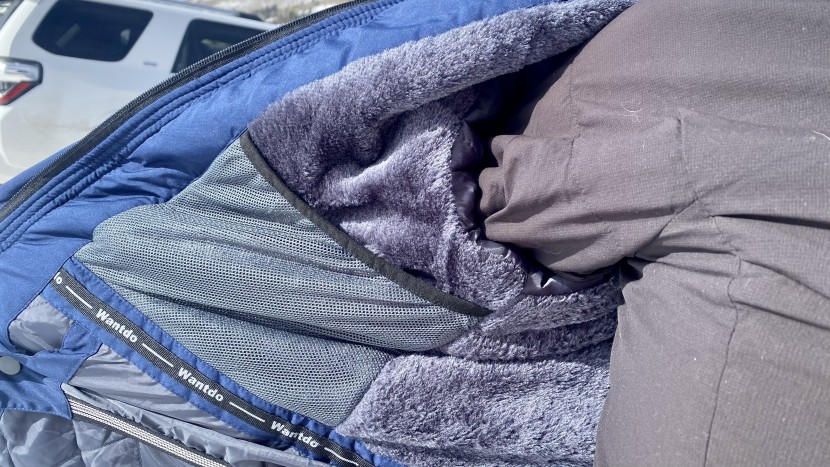 wantdo snowboarding hooded for women - high pile fleece kept us toasty warm in this jacket, but all that...